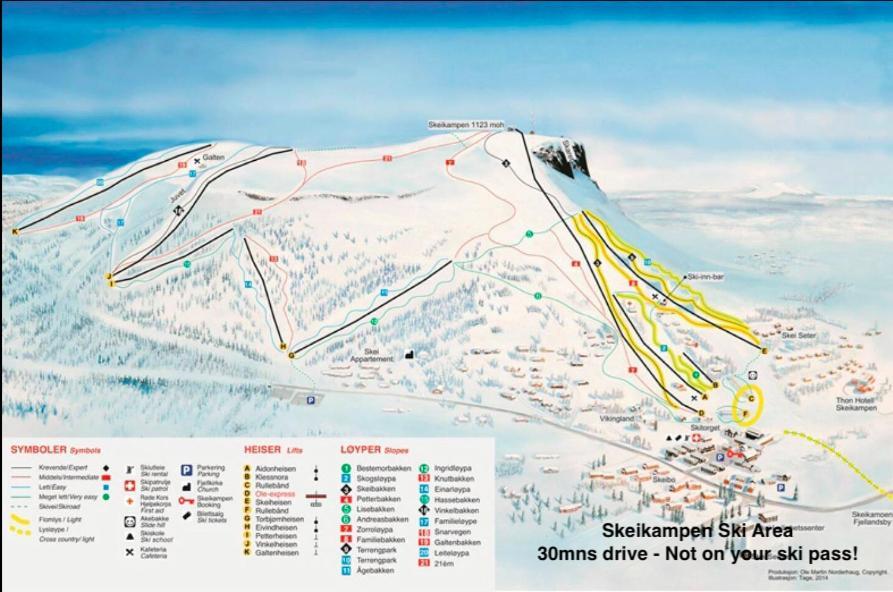 Hafjell Alpinlandsby Apt 88 外观 照片